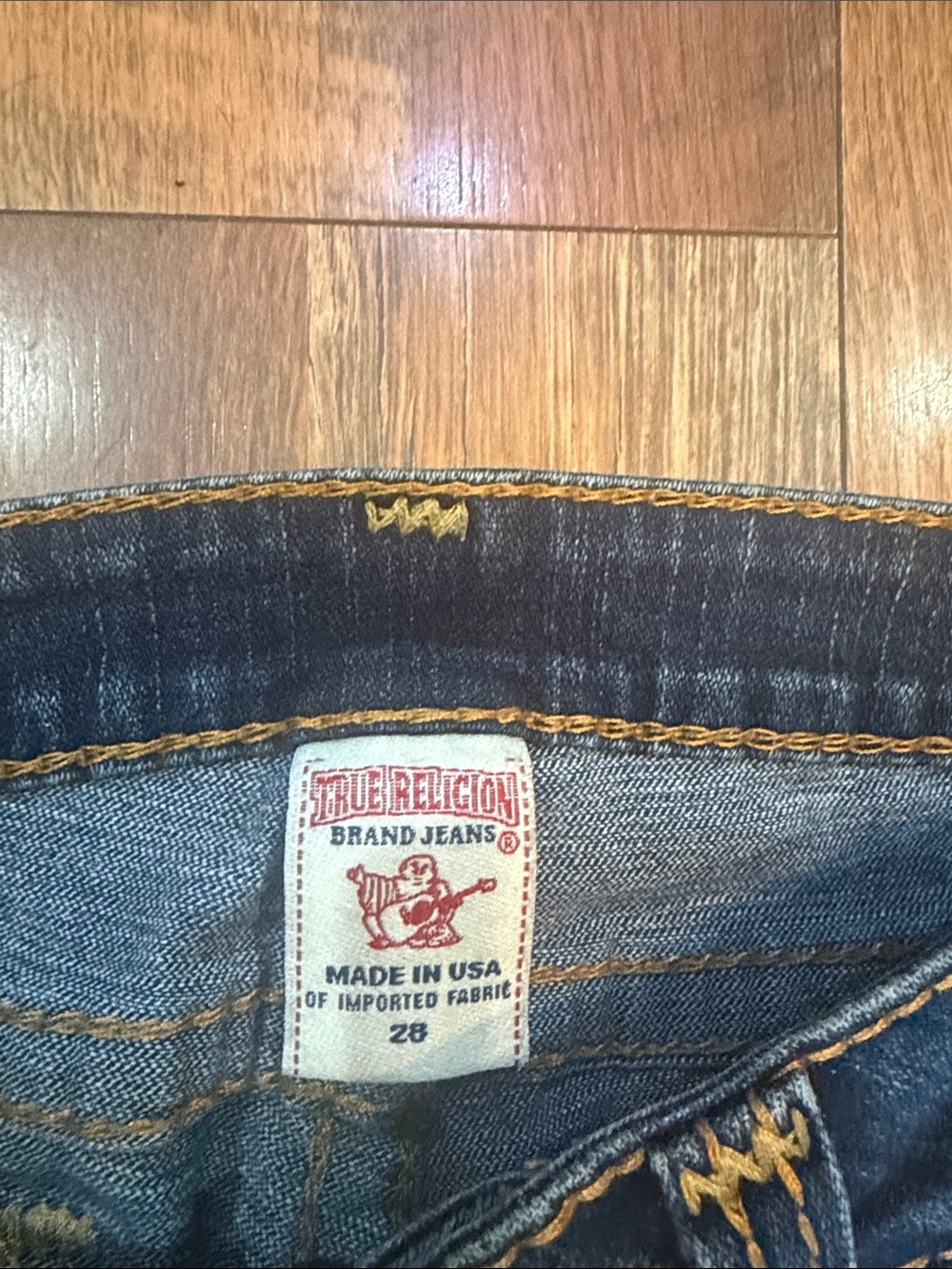 True Religion Dark Blue Flare Jeans for Women 28 (6011) - Picture 2 of 6
